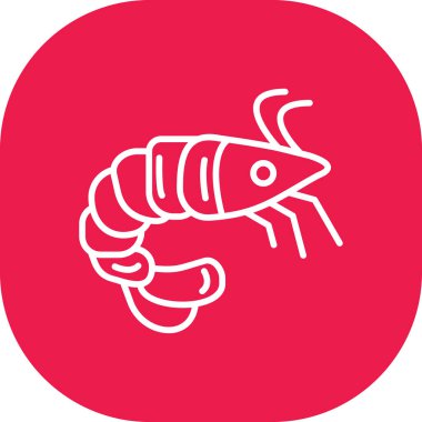 Istakoz simgesi vektör çizimi