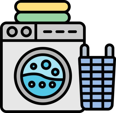 Çamaşır makinesi. Basit tasarım