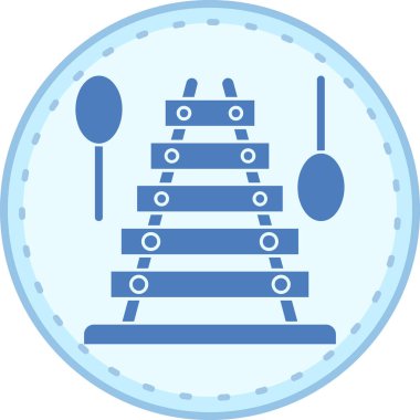 Dondurma. Web simgesi basit illüstrasyon