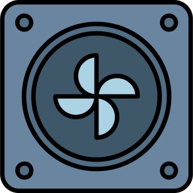 Bir kameranın mavi ve beyaz ikonunun vektör illüstrasyonu