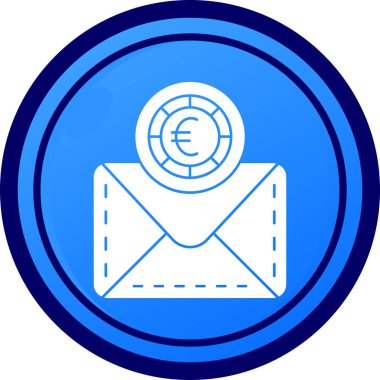 Moda Biçiminde Zarf Simgesi İzole Arkaplan