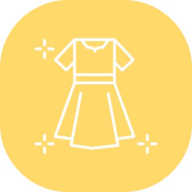 Elbise. Web simgesi basit illüstrasyon