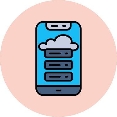 Bulut deposu. Basit resimleme