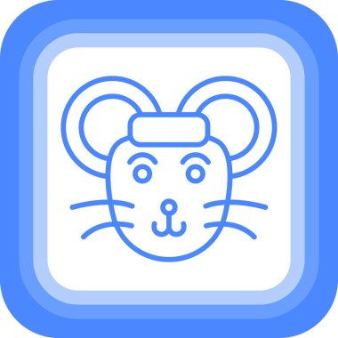 Hayvan ayı hayvan simgesi taslak biçiminde