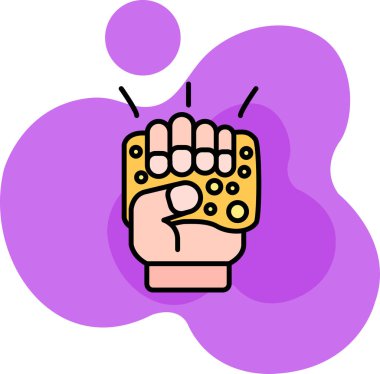 yumruk yumruk el simgesi