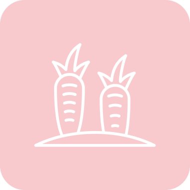 güzel ve sevimli çizgi ve pembe elma vektör çizimi tasarımı