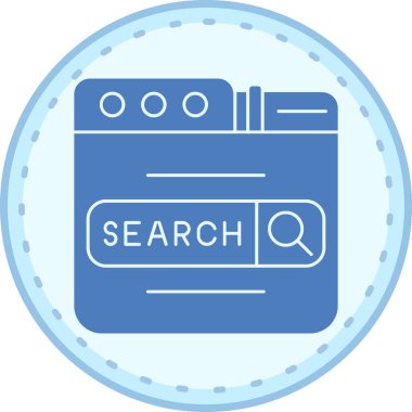 Arama simgesi vektör illüstrasyonu