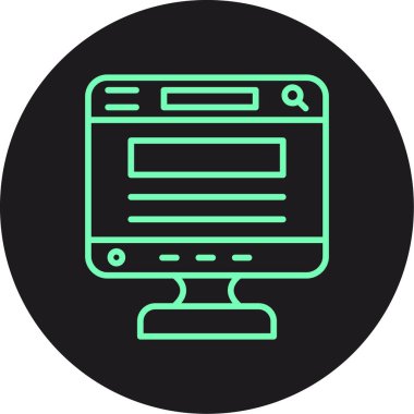 tarayıcı web sayfası ikon vektör illüstrasyonu