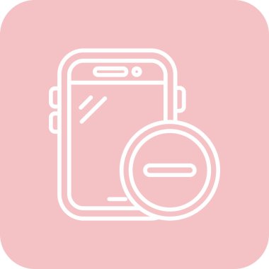 Cep telefonu simgesinin vektör illüstrasyonu