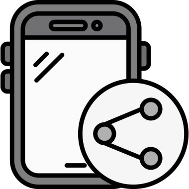 Akıllı telefon. Web simgesi basit tasarım