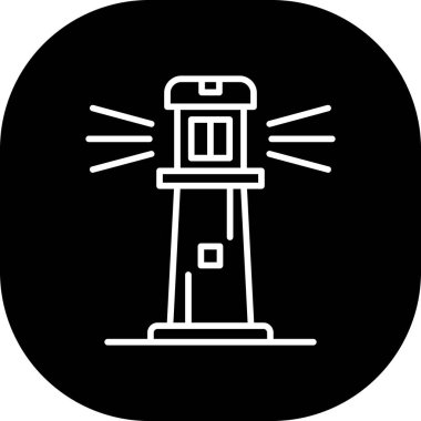 Fener. Web simgesi basit illüstrasyon