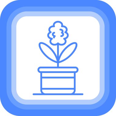 bitki simgesi, vektör illüstrasyonu basit tasarım