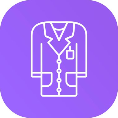 Doktor. Web simgesi basit illüstrasyon