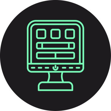 bilgisayar simgesi vektör illüstrasyonu