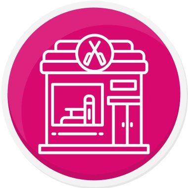 Hastane web simgesi, vektör illüstrasyonu