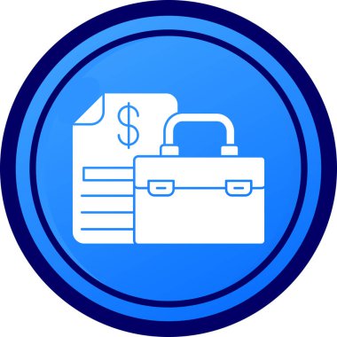 çanta dosya simgesi, basit vektör illüstrasyonu