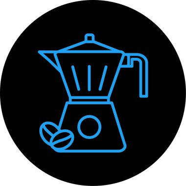 kahve makinesi ikon vektör illüstrasyonu