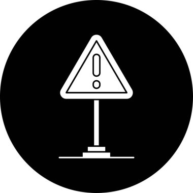 Yol simgesi vektör illüstrasyonu