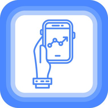 Cep telefonu. Web simgesi basit illüstrasyon