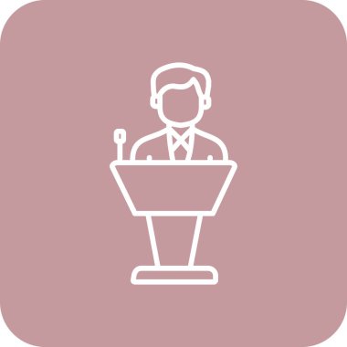 İş adamı simgesi, vektör illüstrasyonu