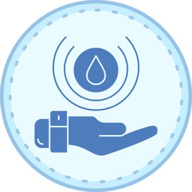 Su damlası. Basit resimleme