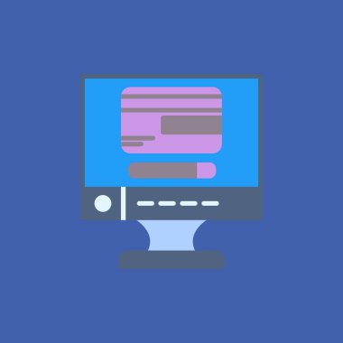 masaüstü bilgisayar simgesi, vektör