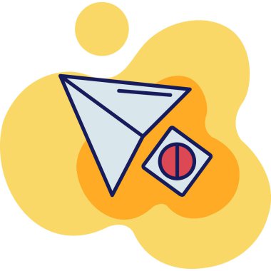 Bir karikatür zarfının vektör çizimi