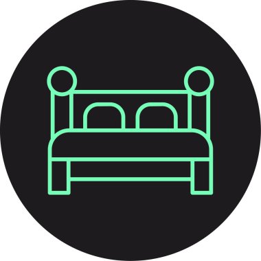 vektör yatak ağ simgesi