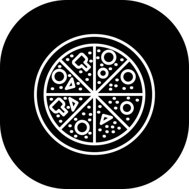 pizza. Web simgesi basit tasarım