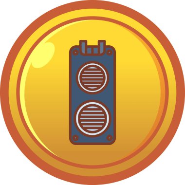 Bozuk para. Web simgesi vektör illüstrasyonu