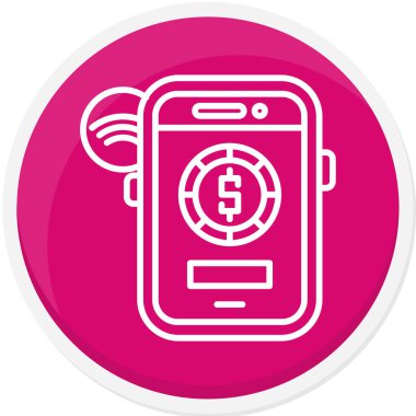 Akıllı telefon. Web simgesi basit illüstrasyon