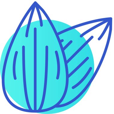 Yaprak. Web simgesi basit illüstrasyon