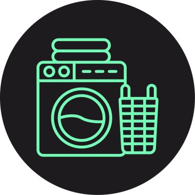 Çamaşır makinesi. Basit tasarım