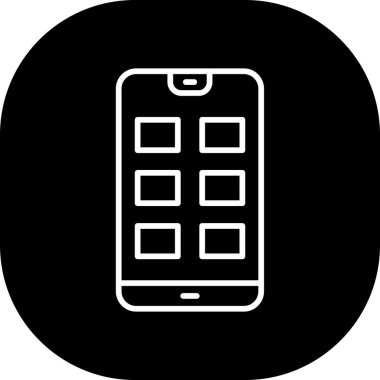 cep telefonu simgesi soyut arkaplanda izole edildi