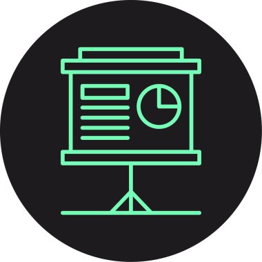 vektör lcd simgesi illüstrasyonu