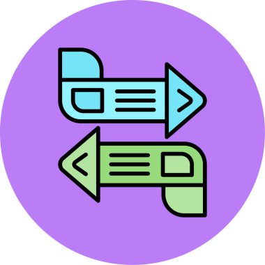 ok simgesi vektör illüstrasyonu