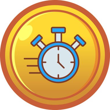 Moda Biçiminde Saat Simgesi İzole Arkaplan