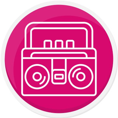 Radyo simgesinin vektör illüstrasyonu