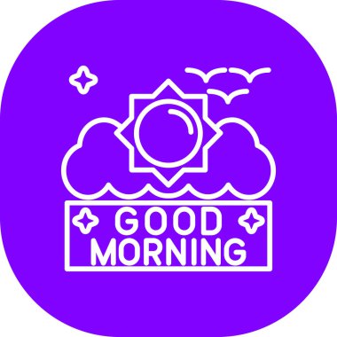 sabah simgesi vektör illüstrasyonu