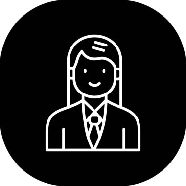 İş adamı simgesi vektör illüstrasyonu