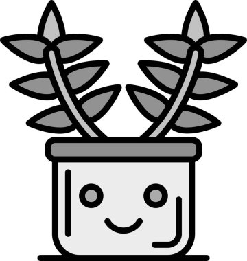 pot simgesi, vektör çizimi