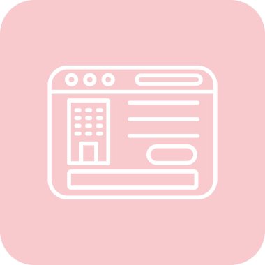 seo modern simgesinin vektör illüstrasyonu