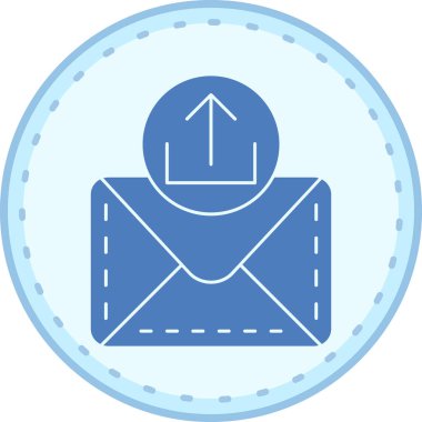 Bir posta simgesinin vektör illüstrasyonu