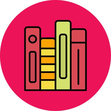 Kitap. Web simgesi basit illüstrasyon