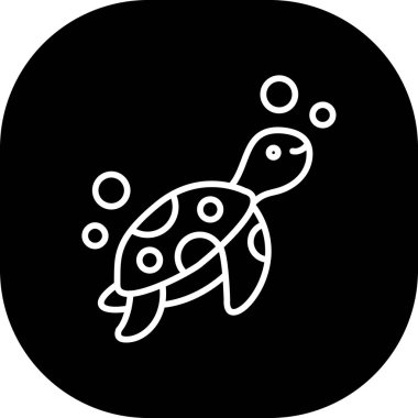 vektör kaplumbağa simgesi illüstrasyonu