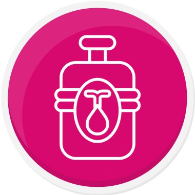 su şişesi simge vektör çizim