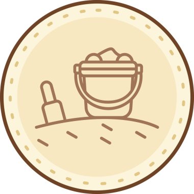 Krem simgesi, vektör illüstrasyonu