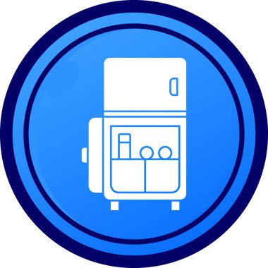 Bir benzin istasyonunun vektör illüstrasyonu