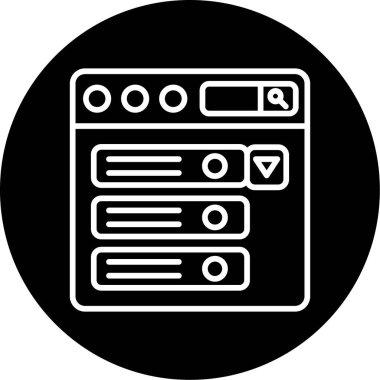 seo modern simgesinin vektör illüstrasyonu