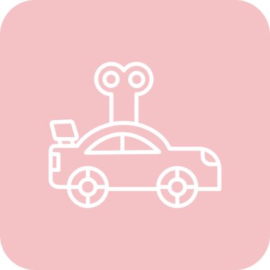 araba simgesi vektör illüstrasyonu